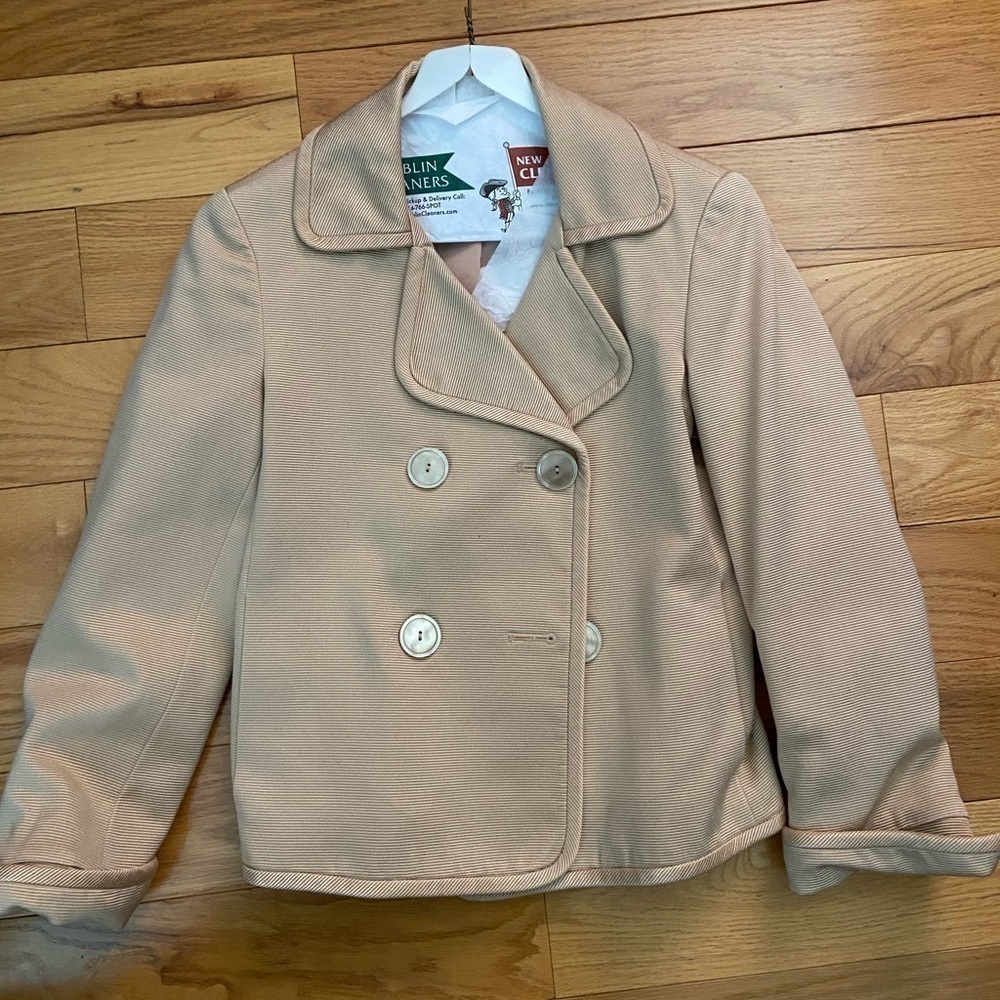 Talbots Grace Fit Double Breasted silk Blend Blazer in size 4, EUC - Picture 5 of 7